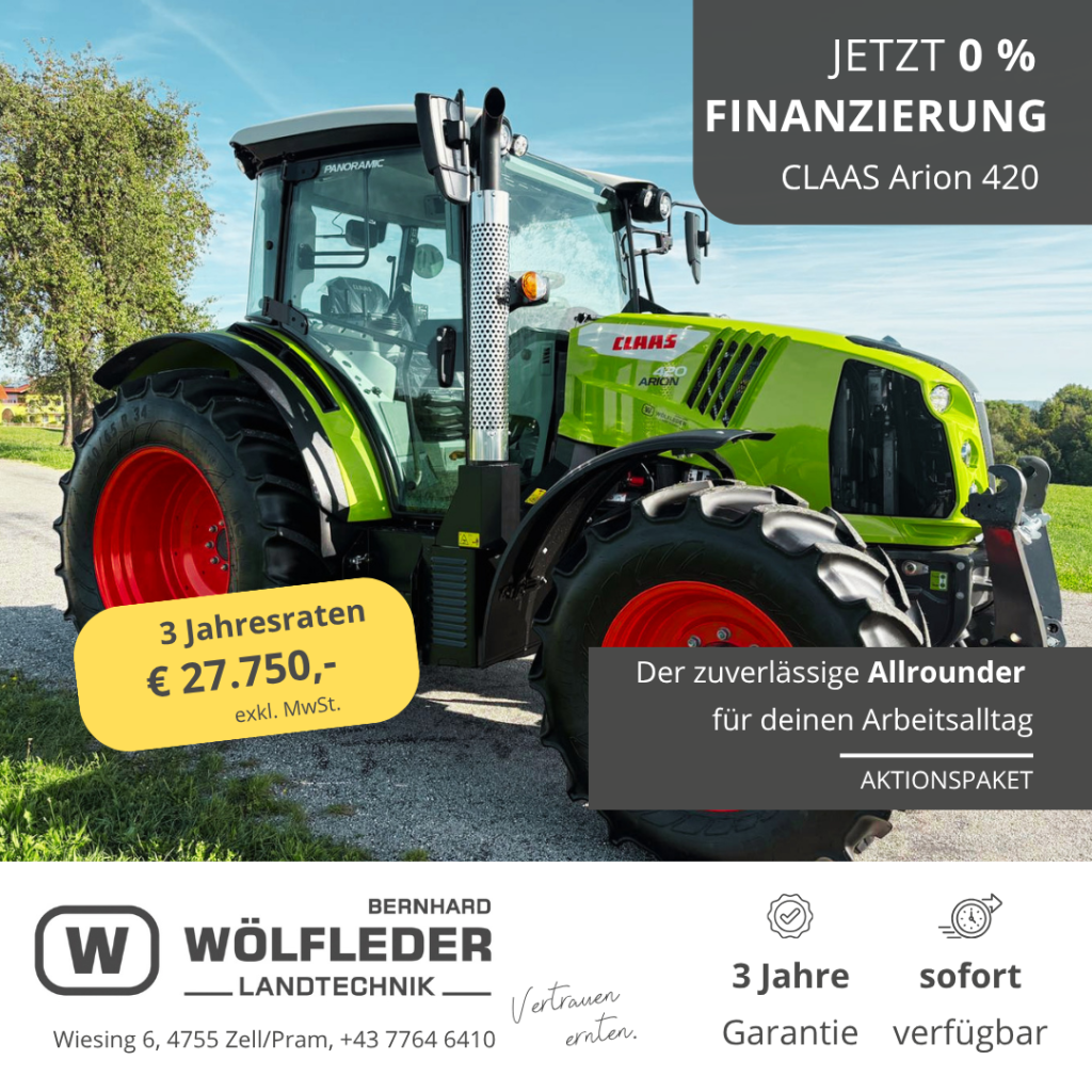 Arion 420 - 0 % Finanzierung